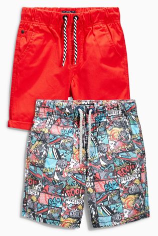 Pull-On Shorts Two Pack (3-16yrs)